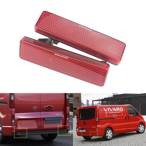 Red rear bumper reflector - rear,