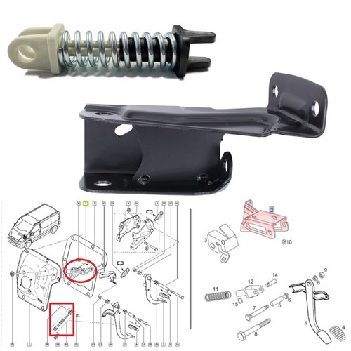Clutch pedal repair kit holder - pedal,
